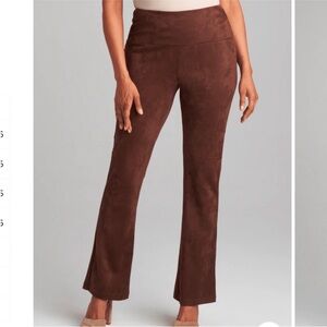 Ala von Auersperg XXS Gabriella suede bootcut pants Cocoa chocolate brown